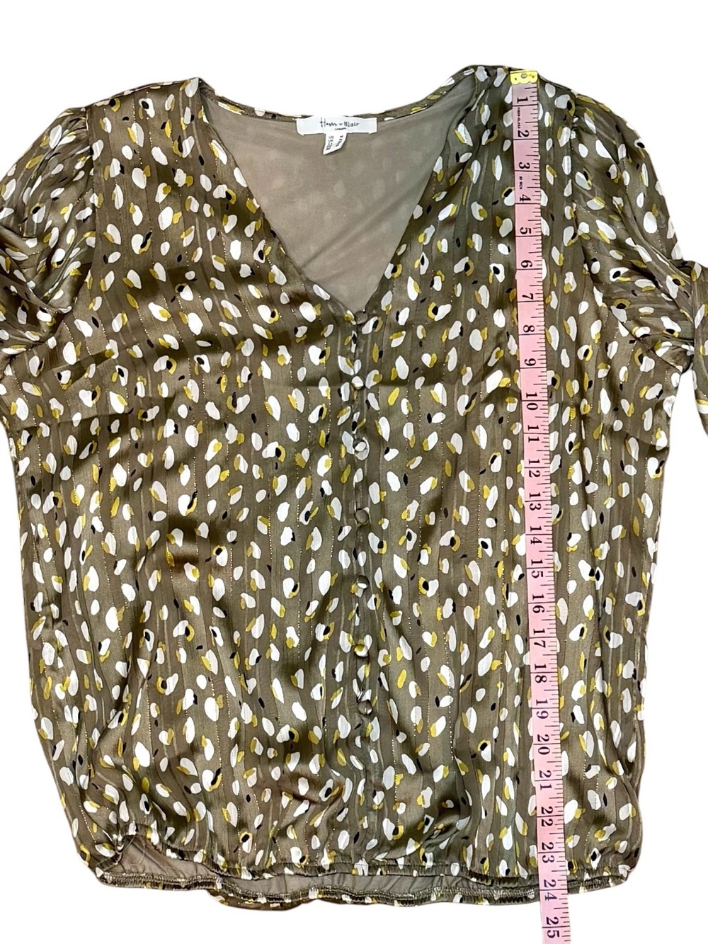 Haver & Blair London Printed 3/4 Sleeve Blouse Size M - Picture 11 of 11